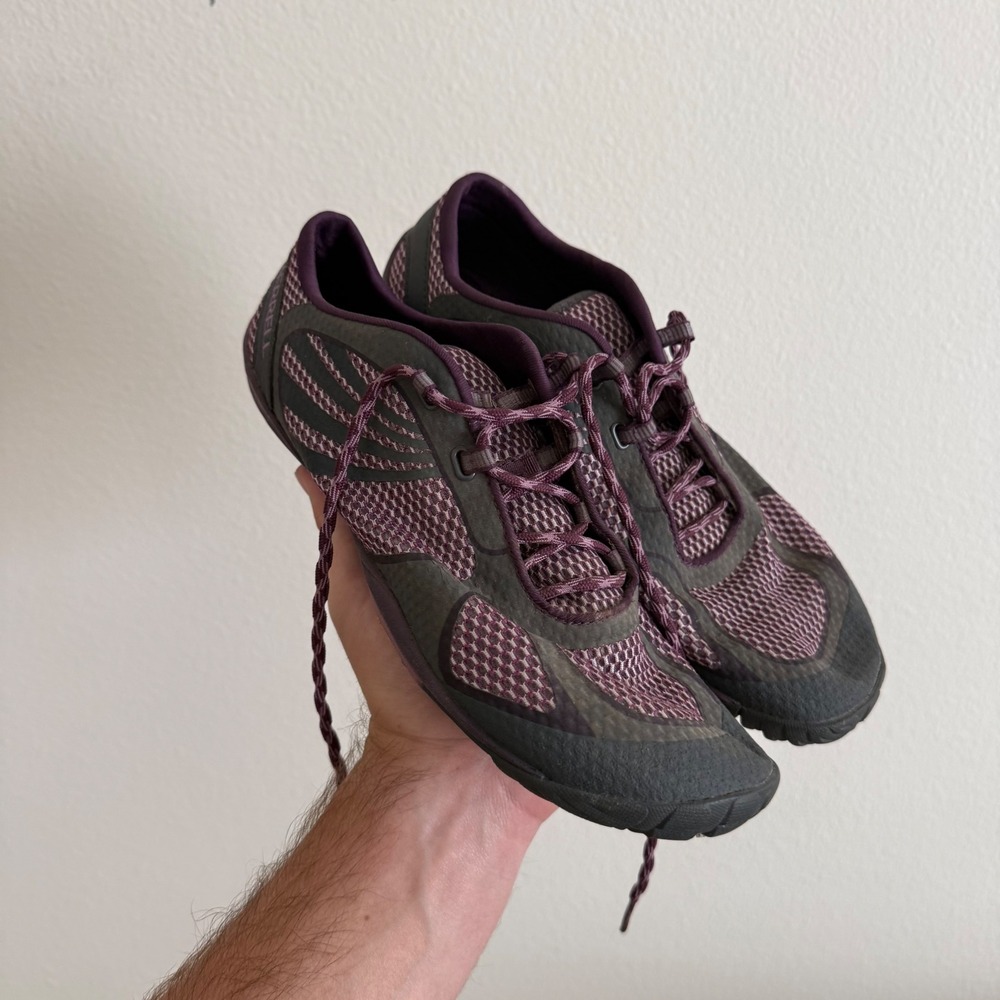 Merrell Pace Glove Purple Mesh Barefoot Running Shoes Womens 9 J48084 Vibram